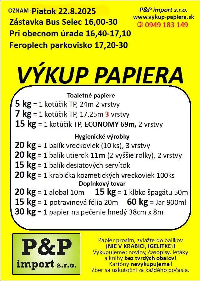 výkup papiera