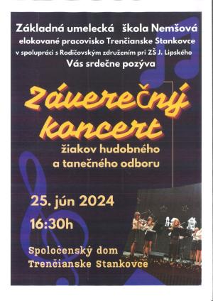 záverečný koncert ZUŠ Nemšová