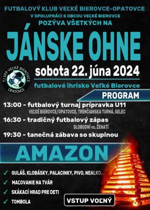 plagát - jánske ohne