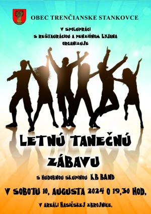 plagát letná tanečná zábava s KB BAND