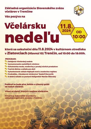 plagát včelárska nedeľa