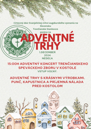 adventné trhy plagát