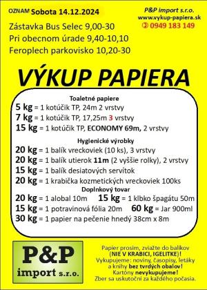 výkup papiera
