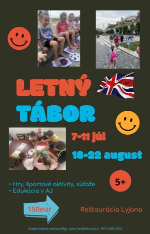 plagát letný tábor
